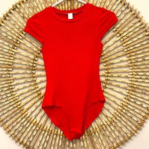 Ribbed Bodysuit